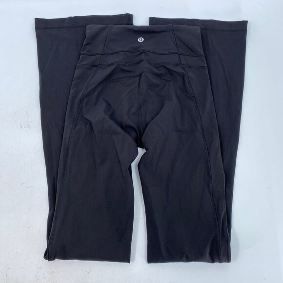 Lululemon Black Groove Flared Yoga Pants | Size 2 Regular - Picture 7 of 8